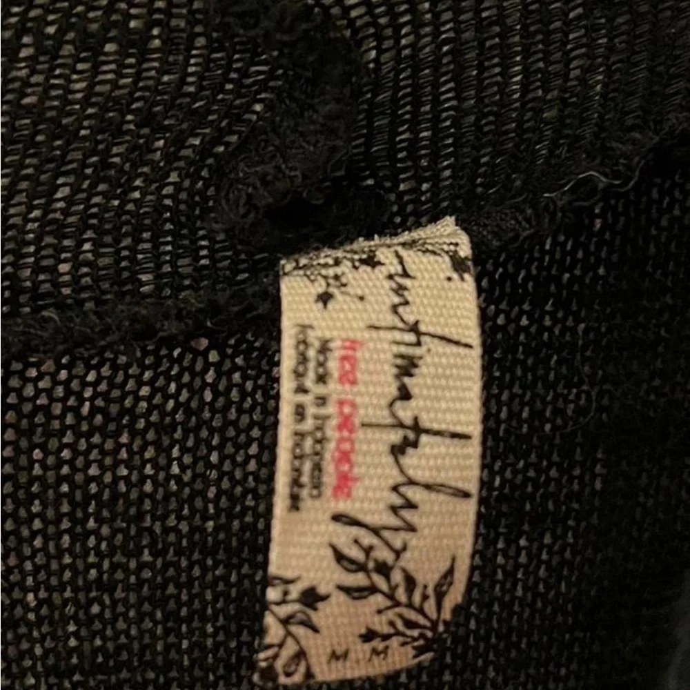 🎉Host Pick🎉 Free People Black Floral 2 Piece Dress - Picture 5 of 7